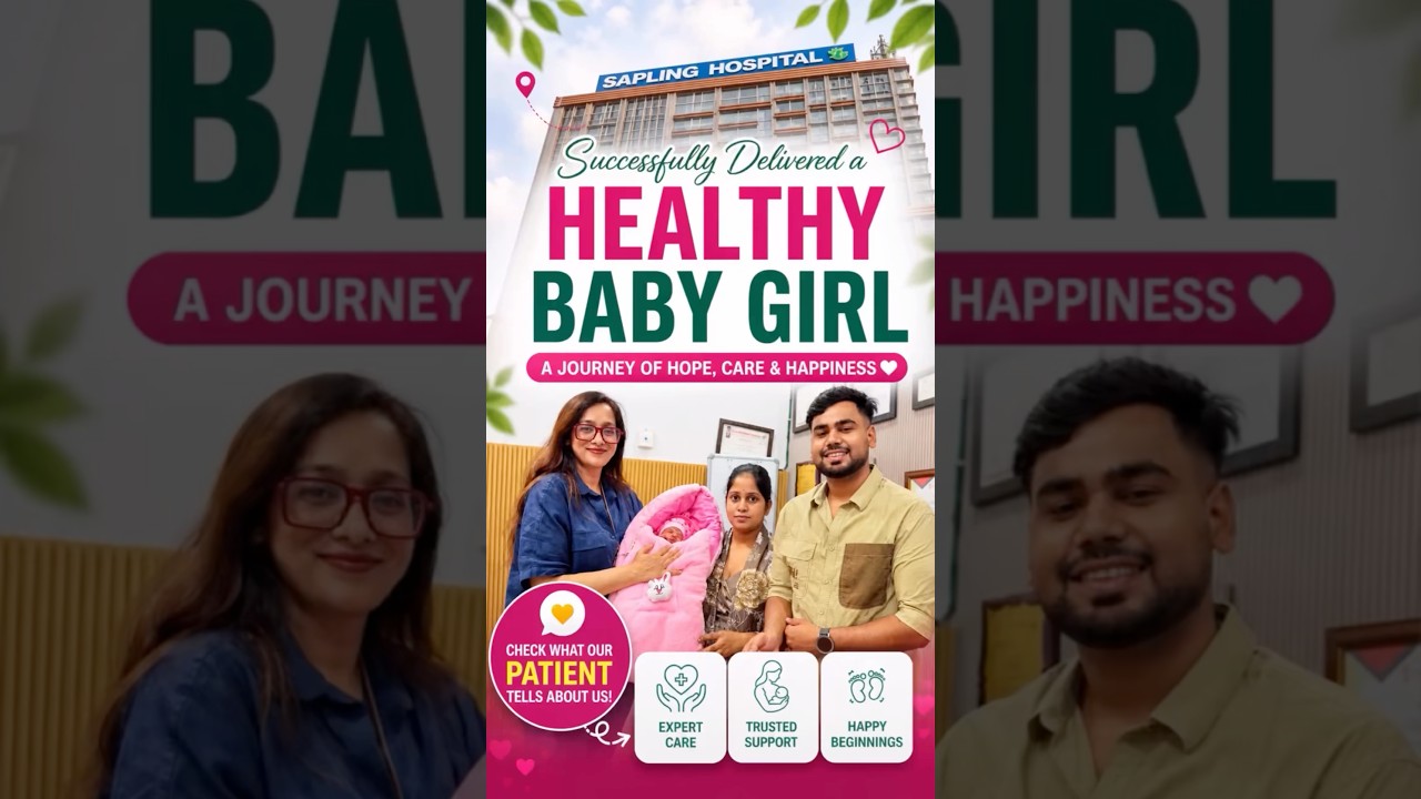 Successfully delivered a healthy baby girl at Sapling Hospital.